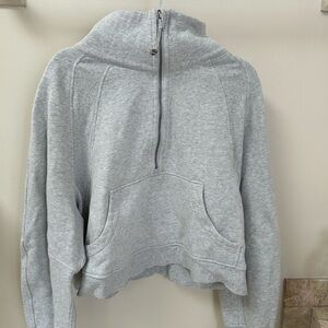 Lululemon Gray Women's Scuba Half-Zip Hoodie